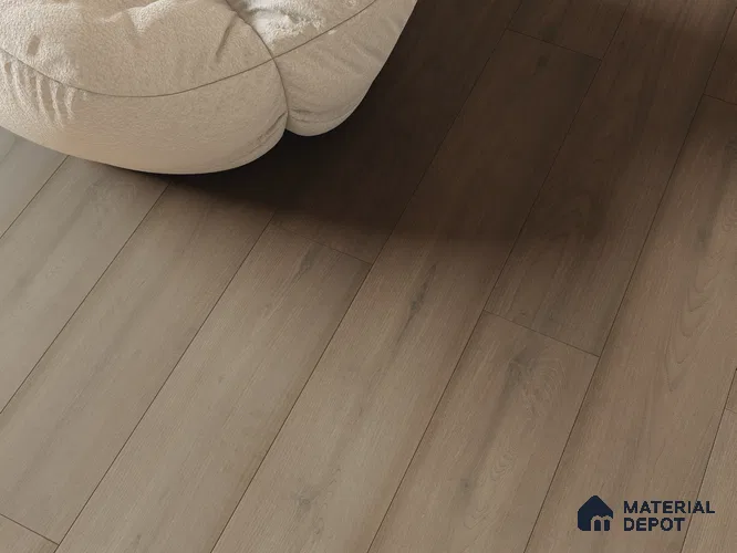 HDF Real Wood Matte Surface Laminate Wood Floor AC5 Grade LF 00342 H Elegancia Midnight Hue 48 x 8 inch (1216x197 mm) - 8 mm | 100% Water Proof | Anti Static and Stain Resistant | 0.5 mm V Groove | EIR Surface | Uniclic Installation | 48 Plank Variations