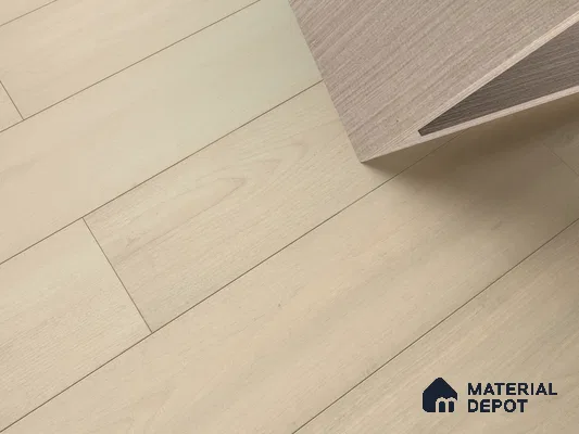 HDF Real Wood Matte Surface Laminate Wood Floor AC5 Grade LF 00342 G Elegancia Silken Sepia 48 x 8 inch (1216x197 mm) - 8 mm | 100% Water Proof | Anti Static and Stain Resistant | 0.5 mm V Groove | EIR Surface | Uniclic Installation | 48 Plank Variations
