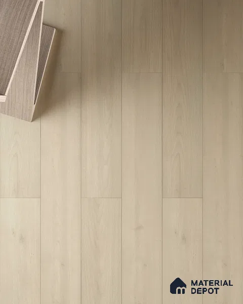 HDF Real Wood Matte Surface Laminate Wood Floor AC5 Grade LF 00342 G Elegancia Silken Sepia 48 x 8 inch (1216x197 mm) - 8 mm | 100% Water Proof | Anti Static and Stain Resistant | 0.5 mm V Groove | EIR Surface | Uniclic Installation | 48 Plank Variations