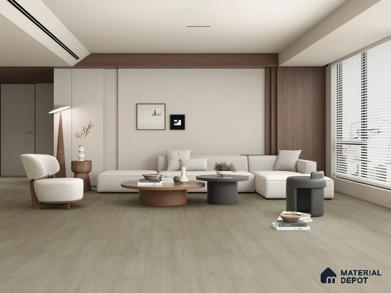 HDF Real Wood Matte Surface Laminate Wood Floor AC5 Grade LF 00342 B Elegancia Twilight Whisper 48 x 8 inch (1216x197 mm) - 8 mm | 100% Water Proof | Anti Static and Stain Resistant | 0.5 mm V Groove | EIR Surface | Uniclic Installation | 48 Plank Variations