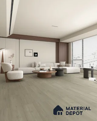 HDF Real Wood Matte Surface Laminate Wood Floor AC5 Grade LF 00342 B Elegancia Twilight Whisper 48 x 8 inch (1216x197 mm) - 8 mm | 100% Water Proof | Anti Static and Stain Resistant | 0.5 mm V Groove | EIR Surface | Uniclic Installation | 48 Plank Variations