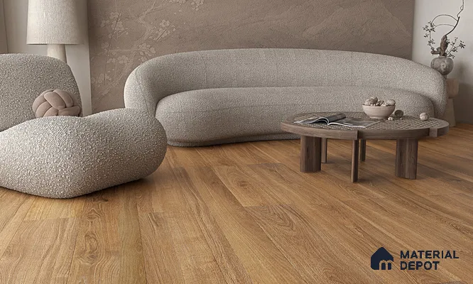 HDF Real Wood Touch Surface Hybrid Laminate Wood Floor AC5 Grade LF 00341 E Immenso Classic Walnut 73 x 9 inch (1845x235 mm) - 10 mm | 100% Water Proof | Anti Static and Stain Resistant | 0.5 mm V Groove | 2G Click Locking Installation | 36 Plank Variations | 25 Years Warranty