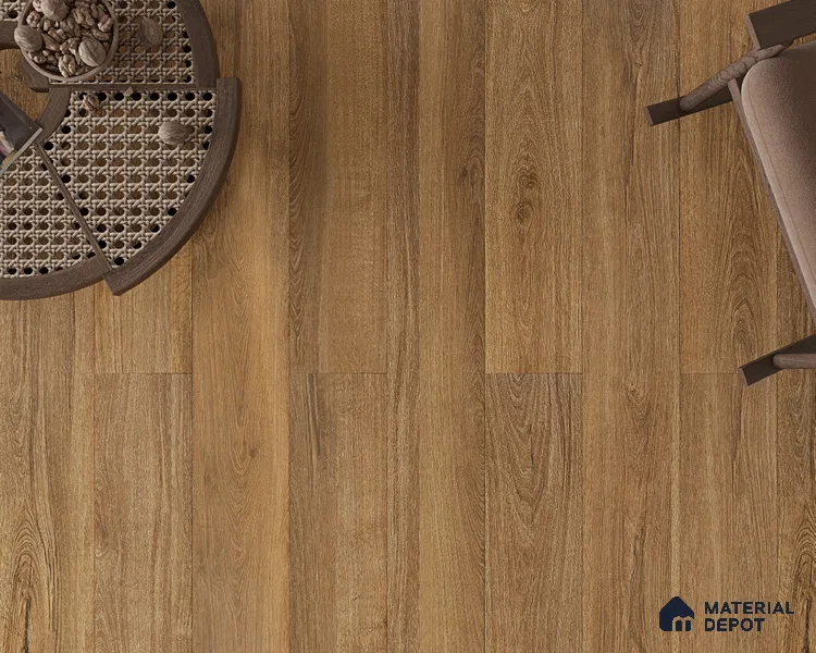 HDF Real Wood Touch Surface Hybrid Laminate Wood Floor AC5 Grade LF 00341 E Immenso Classic Walnut 73 x 9 inch (1845x235 mm) - 10 mm | 100% Water Proof | Anti Static and Stain Resistant | 0.5 mm V Groove | 2G Click Locking Installation | 36 Plank Variations | 25 Years Warranty
