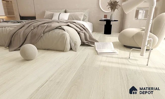 HDF Real Wood Touch Surface Hybrid Laminate Wood Floor AC5 Grade LF 00341 C Immenso Silver Grey 73 x 9 inch (1845x235 mm) - 10 mm | 100% Water Proof | Anti Static and Stain Resistant | 0.5 mm V Groove | 2G Click Locking Installation | 36 Plank Variations | 25 Years Warranty