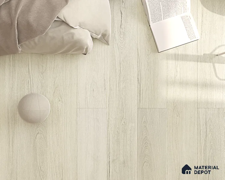 HDF Real Wood Touch Surface Hybrid Laminate Wood Floor AC5 Grade LF 00341 C Immenso Silver Grey 73 x 9 inch (1845x235 mm) - 10 mm | 100% Water Proof | Anti Static and Stain Resistant | 0.5 mm V Groove | 2G Click Locking Installation | 36 Plank Variations | 25 Years Warranty