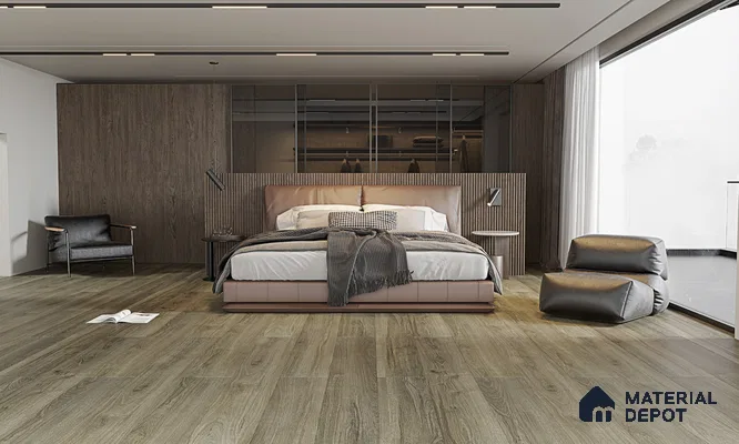 HDF Real Wood Touch Surface Hybrid Laminate Wood Floor AC5 Grade LF 00341 D Immenso Vintage Walnut 73 x 9 inch (1845x235 mm) - 10 mm | 100% Water Proof | Anti Static and Stain Resistant | 0.5 mm V Groove | 2G Click Locking Installation | 36 Plank Variations | 25 Years Warranty