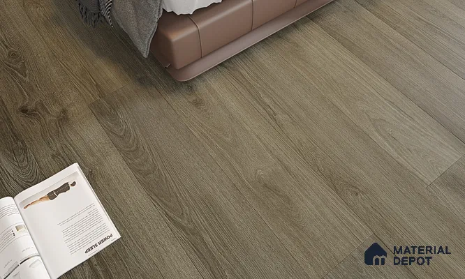 HDF Real Wood Touch Surface Hybrid Laminate Wood Floor AC5 Grade LF 00341 D Immenso Vintage Walnut 73 x 9 inch (1845x235 mm) - 10 mm | 100% Water Proof | Anti Static and Stain Resistant | 0.5 mm V Groove | 2G Click Locking Installation | 36 Plank Variations | 25 Years Warranty