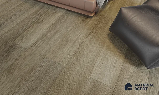 HDF Real Wood Touch Surface Hybrid Laminate Wood Floor AC5 Grade LF 00341 D Immenso Vintage Walnut 73 x 9 inch (1845x235 mm) - 10 mm | 100% Water Proof | Anti Static and Stain Resistant | 0.5 mm V Groove | 2G Click Locking Installation | 36 Plank Variations | 25 Years Warranty