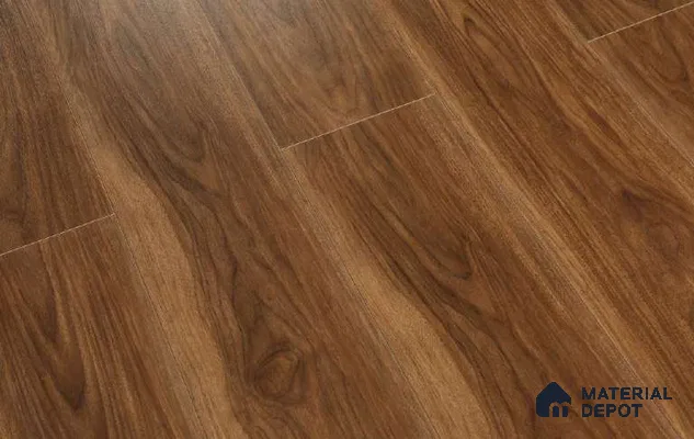 HDF Laminate Wood Floor AC5 Grade LF 00333 G Radiance Luxe Walnut 48 x 8 inch (1217x197 mm) - 12 mm | Aqua Protect 12 Hours Water Resistance | Anti Static and Stain Resistant | 0.5 mm V Groove | Real Wood Touch Surface | Uniclic Installation | 14 Plank Variations | 20 Years Warranty