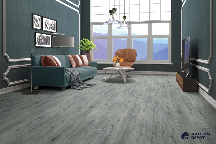 HDF Laminate Wood Floor AC5 Grade LF 00333 D Radiance Nutmeg Oak 48 x 8 inch (1217x197 mm) - 12 mm | Aqua Protect 12 Hours Water Resistance | Anti Static and Stain Resistant | 0.5 mm V Groove | Real Wood Touch Surface | Uniclic Installation | 14 Plank Variations | 20 Years Warranty