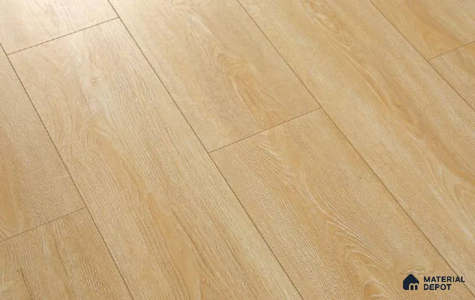 HDF Laminate Wood Floor AC5 Grade LF 00333 E Radiance Oatmeal Oak 48 x 8 inch (1217x197 mm) - 12 mm | Aqua Protect 12 Hours Water Resistance | Anti Static and Stain Resistant | 0.5 mm V Groove | Real Wood Touch Surface | Uniclic Installation | 14 Plank Variations | 20 Years Warranty
