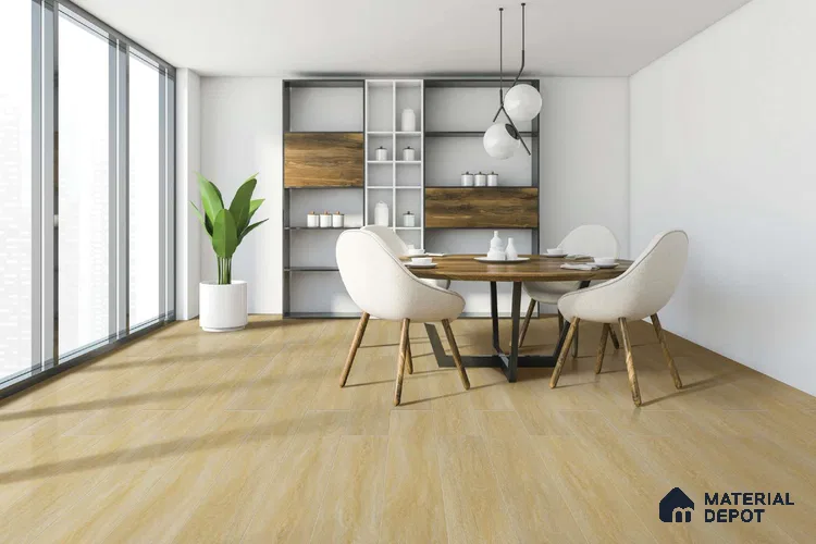HDF Laminate Wood Floor AC5 Grade LF 00333 E Radiance Oatmeal Oak 48 x 8 inch (1217x197 mm) - 12 mm | Aqua Protect 12 Hours Water Resistance | Anti Static and Stain Resistant | 0.5 mm V Groove | Real Wood Touch Surface | Uniclic Installation | 14 Plank Variations | 20 Years Warranty