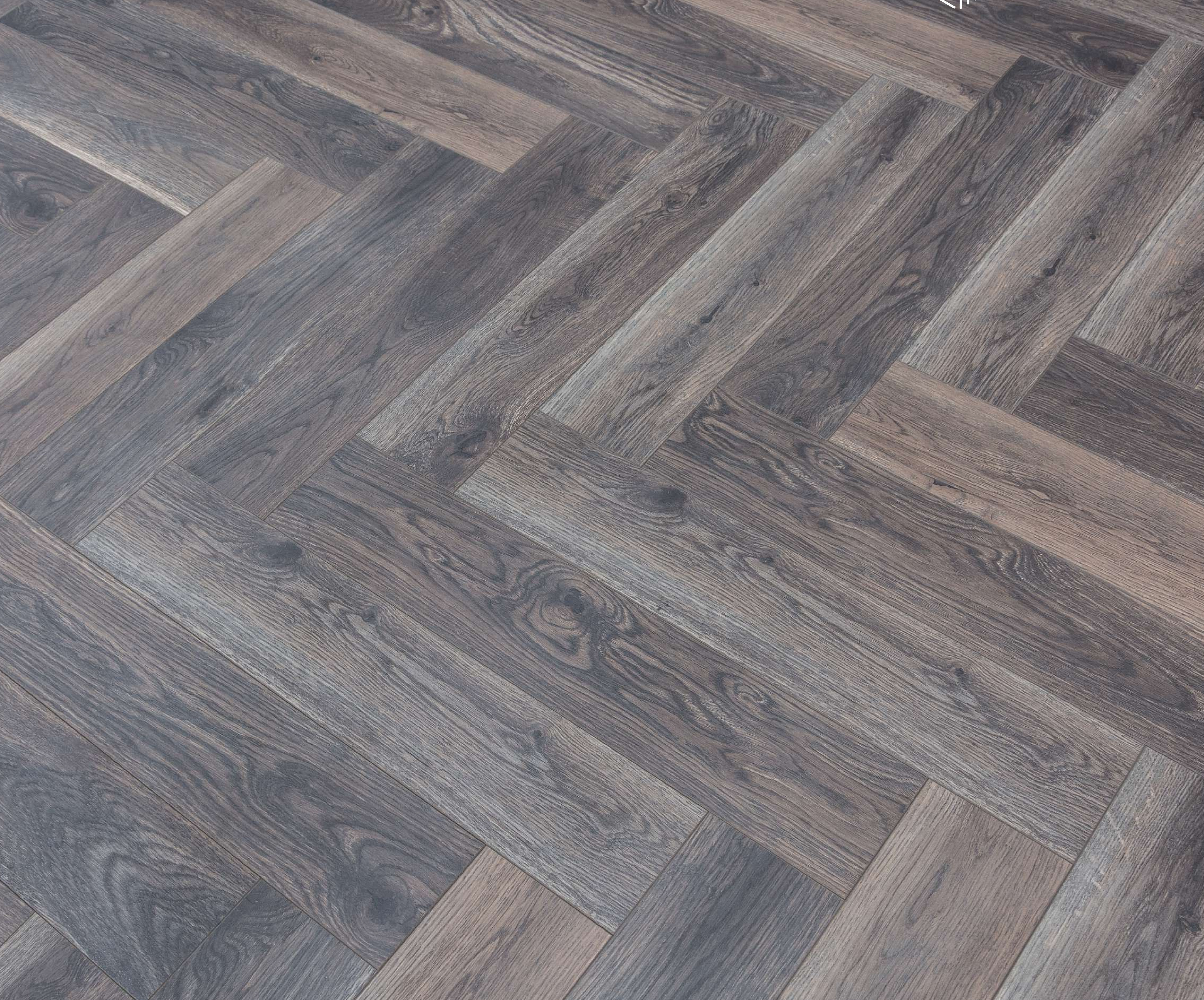 HDF Herringbone Real Wood Matte Surface Laminate Wood Floor AC5 Grade LF 00336 Beaconia American Black Walnut 19 x 4 inch (470x95 mm) - 12 mm | Aqua Protect 12 Hours Water Resistance | Anti Static and Stain Resistant | 0.5 mm V Groove | Real Wood Touch Surface | Uniclic Installation | 36 Plank Variations | 25 Years Warranty