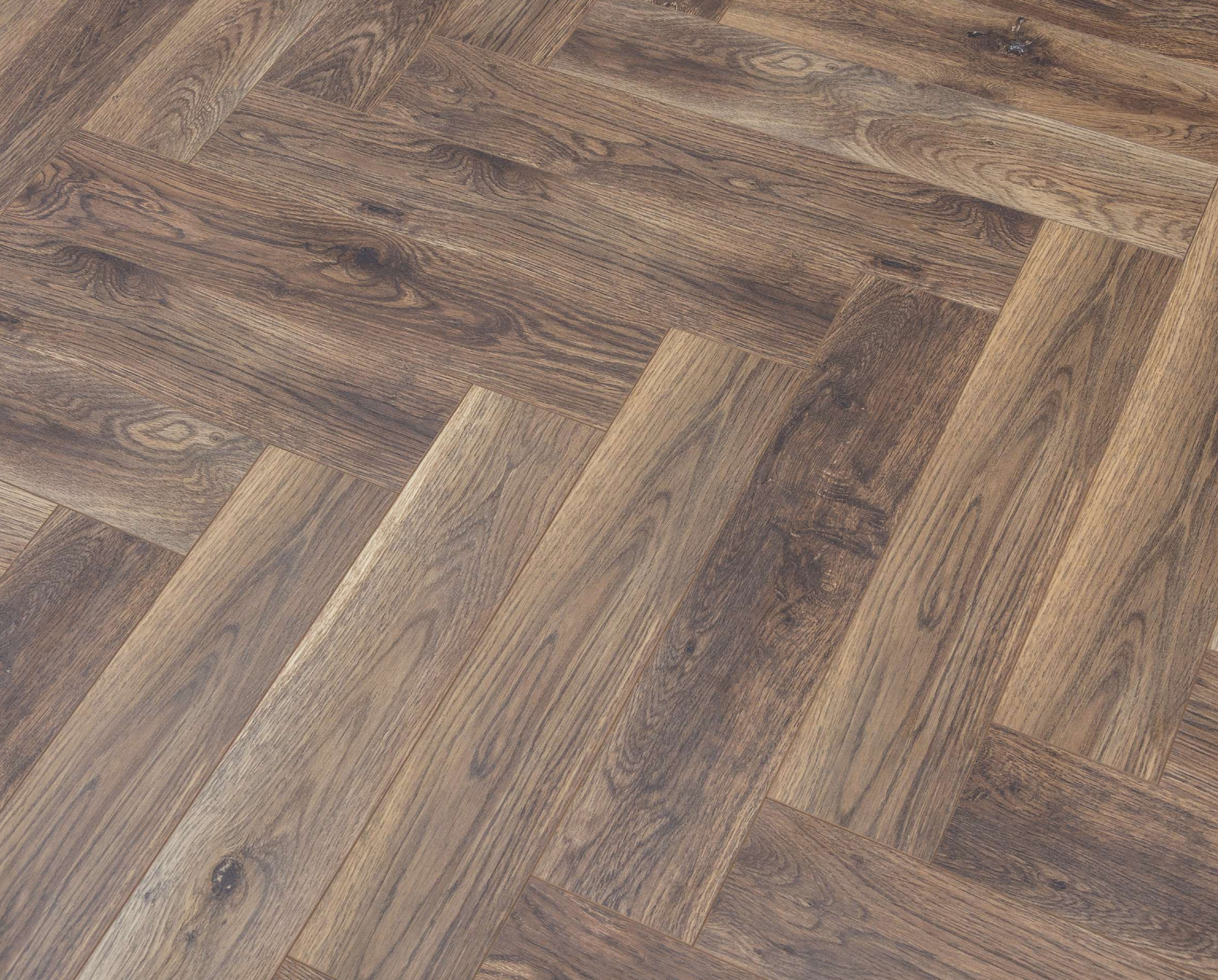 HDF Herringbone Real Wood Matte Surface Laminate Wood Floor AC5 Grade LF 00336 D Beaconia Artisan Oak Wheat 19 x 4 inch (470x95 mm) - 12 mm | Aqua Protect 12 Hours Water Resistance | Anti Static and Stain Resistant | 0.5 mm V Groove | Real Wood Touch Surface | Uniclic Installation | 36 Plank Variations | 25 Years Warranty