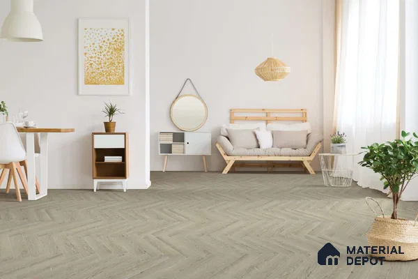 HDF Herringbone Real Wood Matte Surface Laminate Wood Floor AC5 Grade LF 00338 Beaconia Blanco Zeus 19 x 4 inch (470x95 mm) - 12 mm | Aqua Protect 12 Hours Water Resistance | Anti Static and Stain Resistant | 0.5 mm V Groove | Real Wood Touch Surface | Uniclic Installation | 36 Plank Variations | 20 Years Warranty