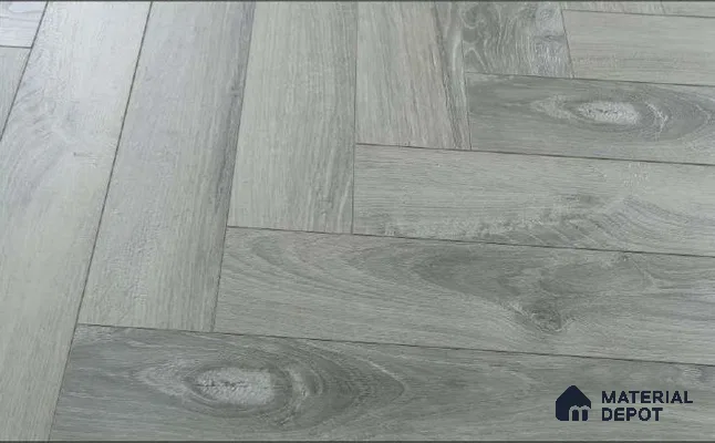 HDF Herringbone Real Wood Matte Surface Laminate Wood Floor AC5 Grade LF 00338 B Beaconia Cemento Spa 19 x 4 inch (470x95 mm) - 12 mm | Aqua Protect 12 Hours Water Resistance | Anti Static and Stain Resistant | 0.5 mm V Groove | Real Wood Touch Surface | Uniclic Installation | 36 Plank Variations | 20 Years Warranty