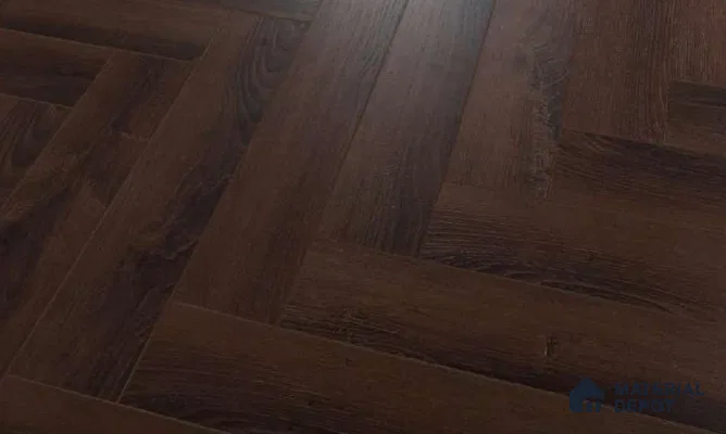 HDF Herringbone Real Wood Matte Surface Laminate Wood Floor AC5 Grade LF 00338 E Beaconia Macassar Ebony 19 x 4 inch (470x95 mm) - 12 mm | Aqua Protect 12 Hours Water Resistance | Anti Static and Stain Resistant | 0.5 mm V Groove | Real Wood Touch Surface | Uniclic Installation | 36 Plank Variations | 20 Years Warranty