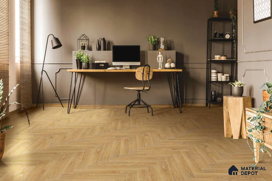 HDF Herringbone Real Wood Matte Surface Laminate Wood Floor AC5 Grade LF 00338 C Beaconia Stellar Negro 19 x 4 inch (470x95 mm) - 12 mm | Aqua Protect 12 Hours Water Resistance | Anti Static and Stain Resistant | 0.5 mm V Groove | Real Wood Touch Surface | Uniclic Installation | 36 Plank Variations | 20 Years Warranty