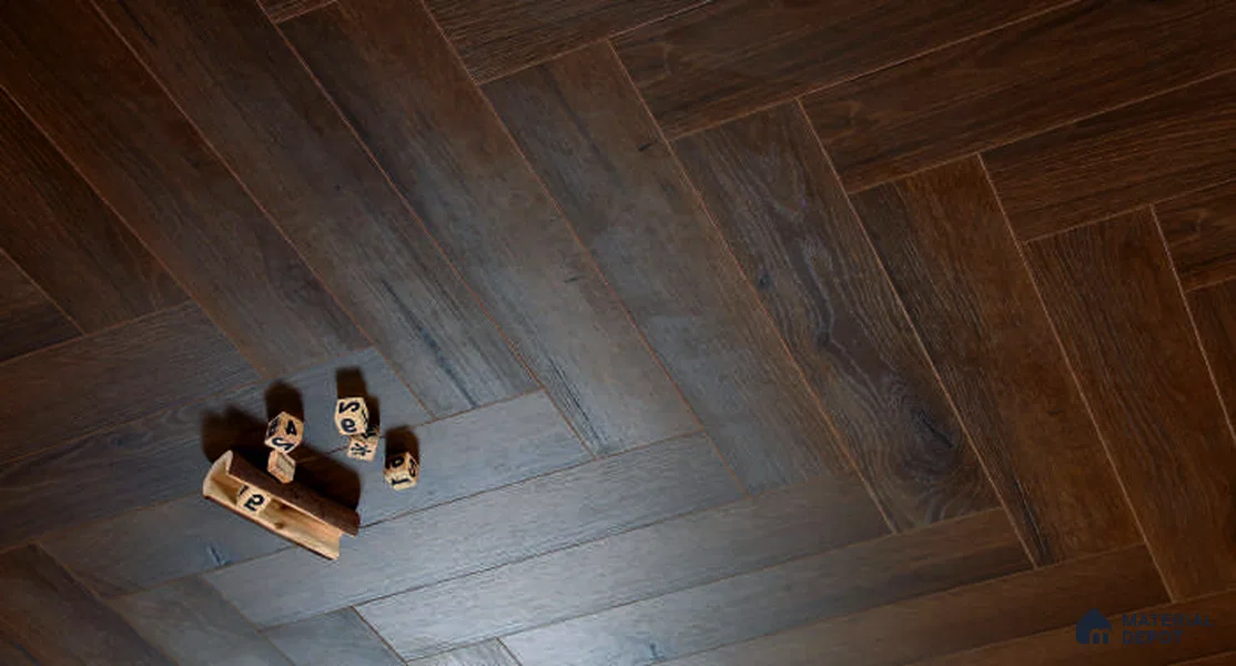 HDF Herringbone Real Wood Matte Surface Laminate Wood Floor AC5 Grade LF 00337 B Beaconia Earthern Oak 19 x 4 inch (470x95 mm) - 12 mm | Aqua Protect 12 Hours Water Resistance | Anti Static and Stain Resistant | 0.5 mm V Groove | Real Wood Touch Surface | Uniclic Installation | 36 Plank Variations | 25 Years Warranty