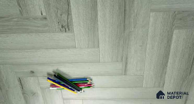 HDF Herringbone Real Wood Matte Surface Laminate Wood Floor AC5 Grade LF 00337 D Beaconia Nordic Oak 19 x 4 inch (470x95 mm) - 12 mm | Aqua Protect 12 Hours Water Resistance | Anti Static and Stain Resistant | 0.5 mm V Groove | Real Wood Touch Surface | Uniclic Installation | 36 Plank Variations | 25 Years Warranty