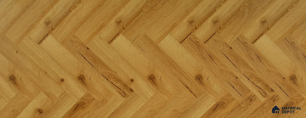 HDF Herringbone Real Wood Matte Surface Laminate Wood Floor AC5 Grade LF 00337 C Beaconia Yorkshire Oak 19 x 4 inch (470x95 mm) - 12 mm | Aqua Protect 12 Hours Water Resistance | Anti Static and Stain Resistant | 0.5 mm V Groove | Real Wood Touch Surface | Uniclic Installation | 36 Plank Variations | 25 Years Warranty