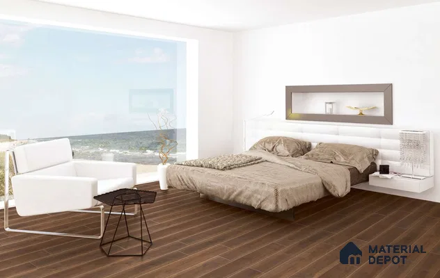 HDF Laminate Wood Floor AC5 Grade LF 00340 E Unify Donut 48 x 8 inch (1217x197 mm) - 8 mm | 100% Water Proof | Anti Static and Stain Resistant | 0.5 mm V Groove | Embossed In Register (EIR) Surface | Uniclic Installation | 36 Plank Variations