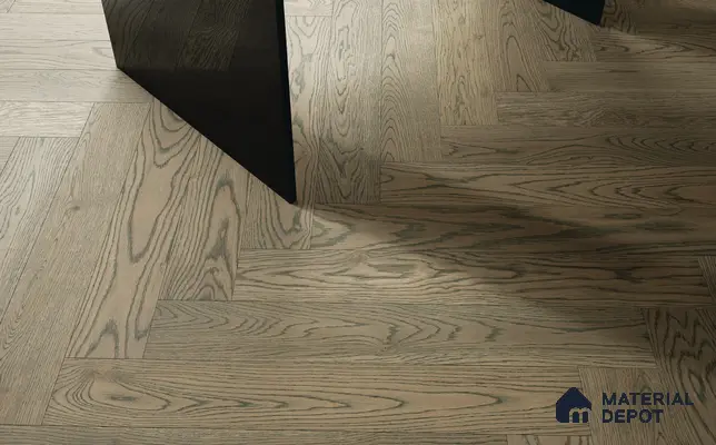 Herringbone Oak Engineered Floor EF 00066 D Manor Dusky Pearl 24 x 4 inch (600x93 mm) - 14 mm | 100% Sustainable | 3 mm Top Layer | 25 Year Warranty | Eco Friendly | Suitable with Underfloor Heating