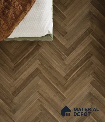 Herringbone Oak Engineered Floor EF 00066 J Manor Ebony Nightfall 24 x 4 inch (600x93 mm) - 14 mm | 100% Sustainable | 3 mm Top Layer | 25 Year Warranty | Eco Friendly | Suitable with Underfloor Heating