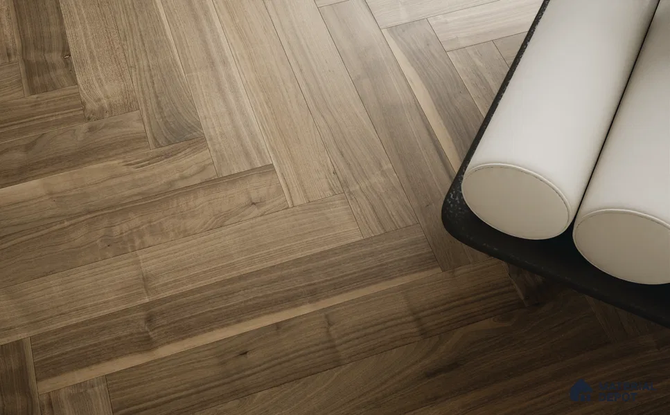 Herringbone Oak Engineered Floor EF 00066 J Manor Ebony Nightfall 24 x 4 inch (600x93 mm) - 14 mm | 100% Sustainable | 3 mm Top Layer | 25 Year Warranty | Eco Friendly | Suitable with Underfloor Heating