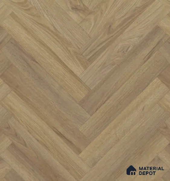 Hybrid HDF Herringbone Embossed Laminate Wood Floor AC5 Grade LF 00346 I Artisan Evening Whisper 24 x 4 inch (600x100 mm) - 10 mm | 100 HRS Spill Proof | EIR Surface | Anti Static and Stain Resistant | 0.5 mm V Groove | Uniclic | 48 Plank Variations