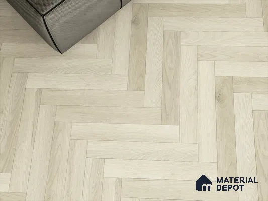 Hybrid HDF Herringbone Embossed Laminate Wood Floor AC5 Grade LF 00346 Artisan Glade Lumina 24 x 4 inch (600x100 mm) - 10 mm | 100 HRS Spill Proof | EIR Surface | Anti Static and Stain Resistant | 0.5 mm V Groove | Uniclic | 48 Plank Variations