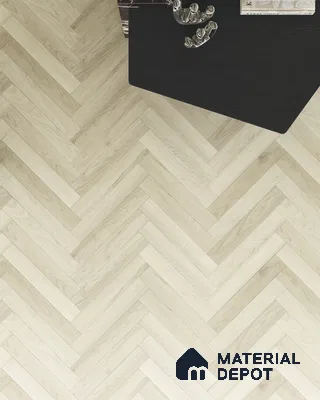Hybrid HDF Herringbone Embossed Laminate Wood Floor AC5 Grade LF 00346 Artisan Glade Lumina 24 x 4 inch (600x100 mm) - 10 mm | 100 HRS Spill Proof | EIR Surface | Anti Static and Stain Resistant | 0.5 mm V Groove | Uniclic | 48 Plank Variations