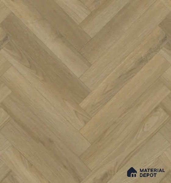 Hybrid HDF Herringbone Embossed Laminate Wood Floor AC5 Grade LF 00346 J Artisan Moorland Mist 24 x 4 inch (600x100 mm) - 10 mm | 100 HRS Spill Proof | EIR Surface | Anti Static and Stain Resistant | 0.5 mm V Groove | Uniclic | 48 Plank Variations