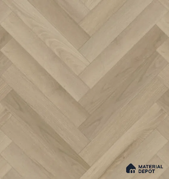 Hybrid HDF Herringbone Embossed Laminate Wood Floor AC5 Grade LF 00346 G Artisan Mystic Morn 24 x 4 inch (600x100 mm) - 10 mm | 100 HRS Spill Proof | EIR Surface | Anti Static and Stain Resistant | 0.5 mm V Groove | Uniclic | 48 Plank Variations
