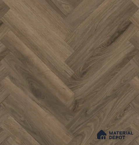 Hybrid HDF Herringbone Embossed Laminate Wood Floor AC5 Grade LF 00346 F Artisan Noble Night 24 x 4 inch (600x100 mm) - 10 mm | 100 HRS Spill Proof | EIR Surface | Anti Static and Stain Resistant | 0.5 mm V Groove | Uniclic | 48 Plank Variations