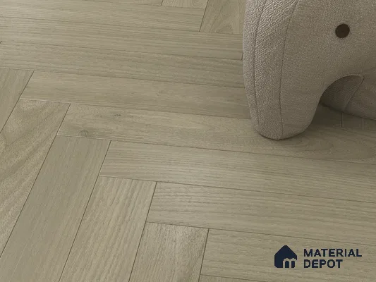 Hybrid HDF Herringbone Laminate Wood Floor AC5 Grade LF 00343 B Beaconia Dusky Serenade 24 x 4 inch (600x100 mm) - 8 mm | 100 HRS Spill Proof | ESCT Technology | Anti Static and Stain Resistant | 0.5 mm V Groove | EIR Surface | Uniclic Installation | 48 Plank Variations