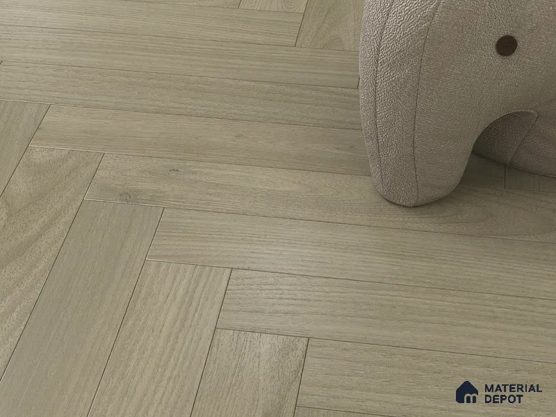Hybrid HDF Herringbone Laminate Wood Floor AC5 Grade LF 00343 B Beaconia Dusky Serenade 24 x 4 inch (600x100 mm) - 8 mm | 100 HRS Spill Proof | ESCT Technology | Anti Static and Stain Resistant | 0.5 mm V Groove | EIR Surface | Uniclic Installation | 48 Plank Variations