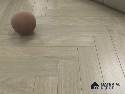 Hybrid HDF Herringbone Laminate Wood Floor AC5 Grade LF 00343 B Beaconia Dusky Serenade 24 x 4 inch (600x100 mm) - 8 mm | 100 HRS Spill Proof | ESCT Technology | Anti Static and Stain Resistant | 0.5 mm V Groove | EIR Surface | Uniclic Installation | 48 Plank Variations
