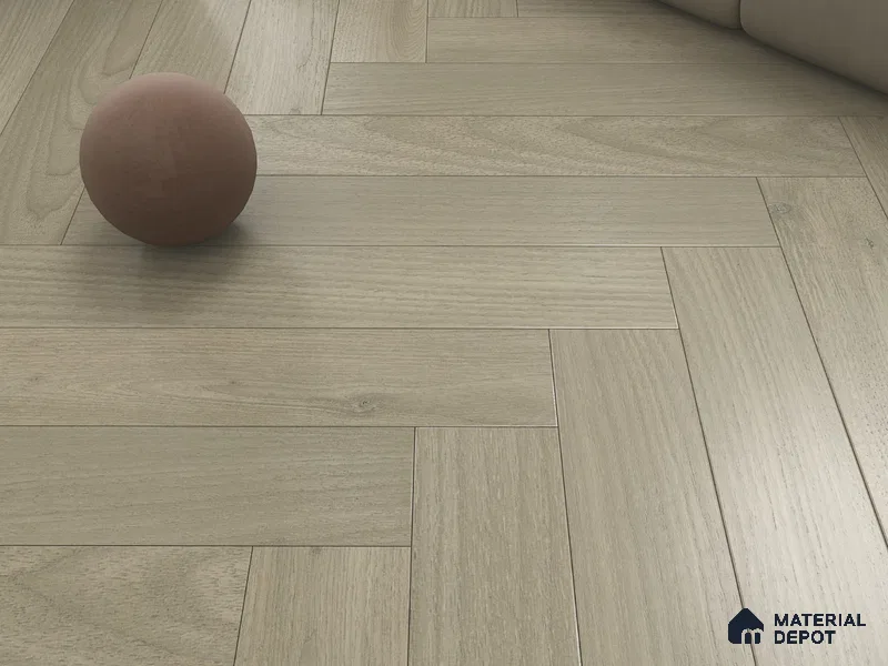 Hybrid HDF Herringbone Laminate Wood Floor AC5 Grade LF 00343 B Beaconia Dusky Serenade 24 x 4 inch (600x100 mm) - 8 mm | 100 HRS Spill Proof | ESCT Technology | Anti Static and Stain Resistant | 0.5 mm V Groove | EIR Surface | Uniclic Installation | 48 Plank Variations