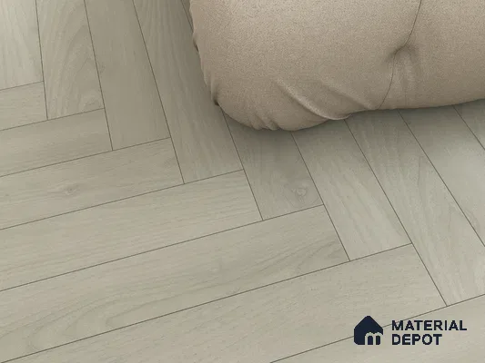 Hybrid HDF Herringbone Laminate Wood Floor AC5 Grade LF 00343 C Beaconia Hazelnut Glow 24 x 4 inch (600x100 mm) - 8 mm | 100 HRS Spill Proof | ESCT Technology | Anti Static and Stain Resistant | 0.5 mm V Groove | EIR Surface | Uniclic Installation | 48 Plank Variations