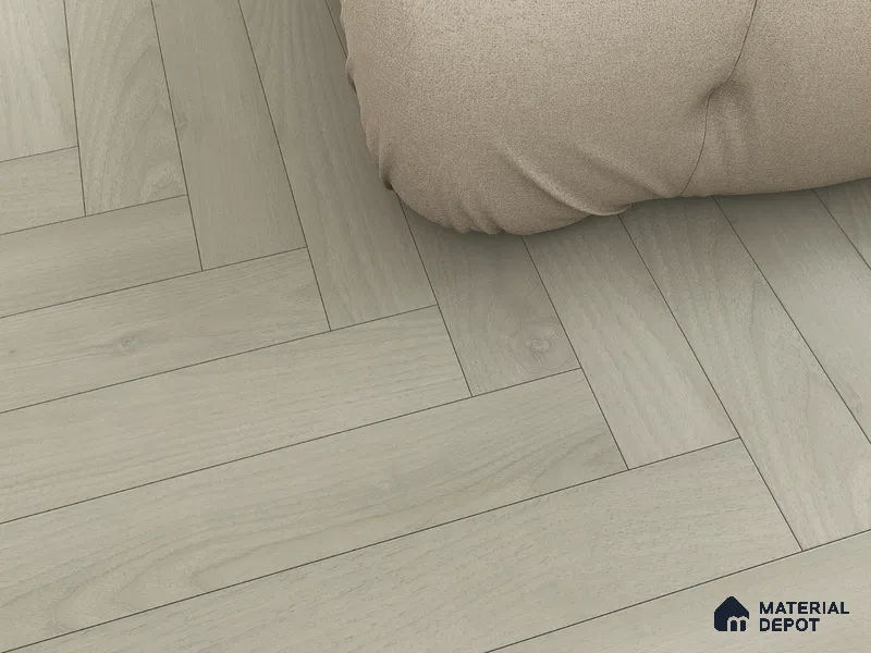 Hybrid HDF Herringbone Laminate Wood Floor AC5 Grade LF 00343 C Beaconia Hazelnut Glow 24 x 4 inch (600x100 mm) - 8 mm | 100 HRS Spill Proof | ESCT Technology | Anti Static and Stain Resistant | 0.5 mm V Groove | EIR Surface | Uniclic Installation | 48 Plank Variations