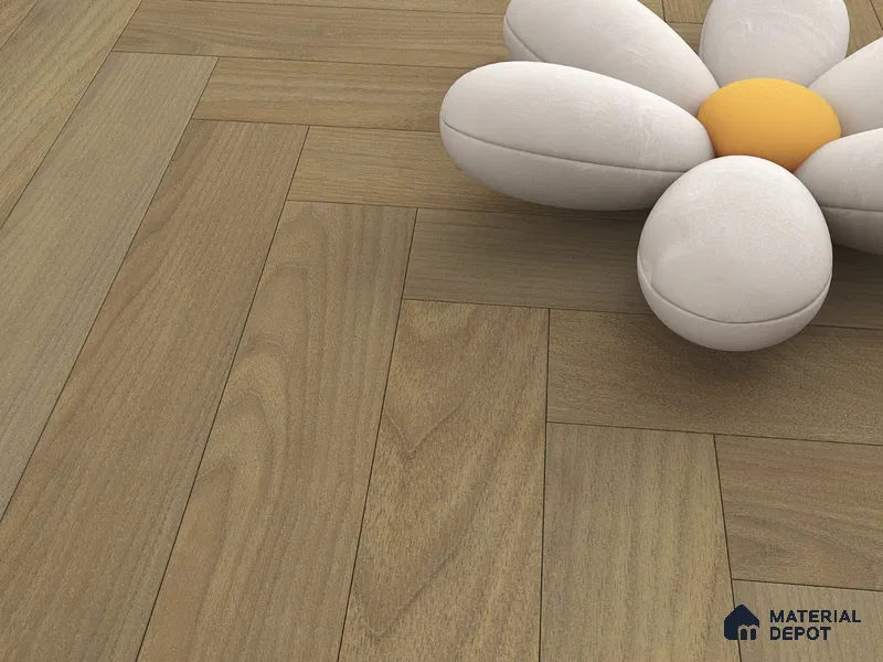 Hybrid HDF Herringbone Laminate Wood Floor AC5 Grade LF 00343 G Beaconia Sepia Silk 24 x 4 inch (600x100 mm) - 8 mm | 100 HRS Spill Proof | ESCT Technology | Anti Static and Stain Resistant | 0.5 mm V Groove | EIR Surface | Uniclic Installation | 48 Plank Variations