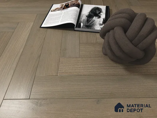 Hybrid HDF Herringbone Laminate Wood Floor AC5 Grade LF 00343 F Beaconia Umber Mystique 24 x 4 inch (600x100 mm) - 8 mm | 100 HRS Spill Proof | ESCT Technology | Anti Static and Stain Resistant | 0.5 mm V Groove | EIR Surface | Uniclic Installation | 48 Plank Variations