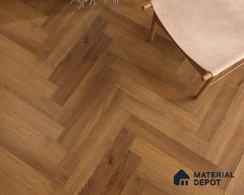 Hybrid HDF Herringbone Embossed Laminate Wood Floor AC5 Grade LF 00344 F Livanti Espresso Walnut 24 x 4 inch (600x100 mm) - 10 mm | 100 HRS Spill Proof | ESCT Technology | Anti Static and Stain Resistant | 0.5 mm V Groove | 2G Click Lock | 36 Plank Variations | 25 Years Guarantee
