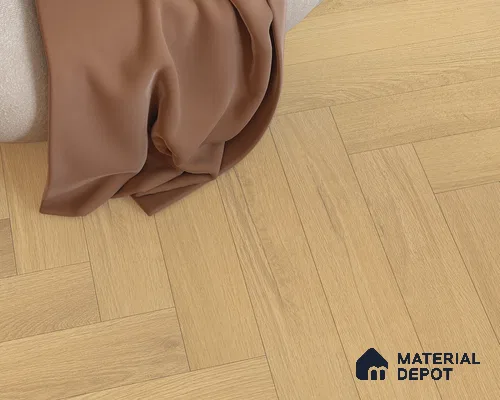 Hybrid HDF Herringbone Embossed Laminate Wood Floor AC5 Grade LF 00344 Livanti Golden Walnut 24 x 4 inch (600x100 mm) - 10 mm | 100 HRS Spill Proof | ESCT Technology | Anti Static and Stain Resistant | 0.5 mm V Groove | 2G Click Lock | 36 Plank Variations | 25 Years Guarantee