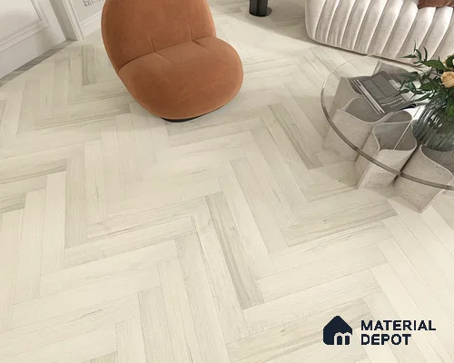 Hybrid HDF Herringbone Embossed Laminate Wood Floor AC5 Grade LF 00344 C Livanti Silver Grey Walnut 24 x 4 inch (600x100 mm) - 10 mm | 100 HRS Spill Proof | ESCT Technology | Anti Static and Stain Resistant | 0.5 mm V Groove | 2G Click Lock | 36 Plank Variations | 25 Years Guarantee