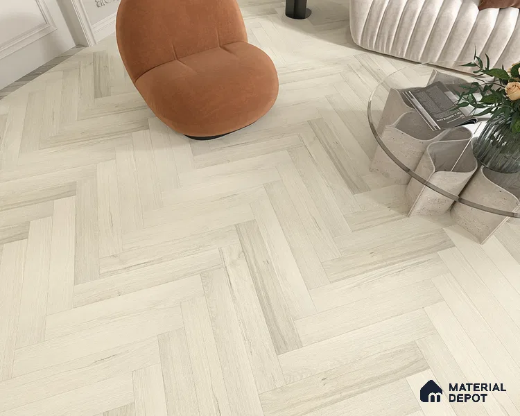 Hybrid HDF Herringbone Embossed Laminate Wood Floor AC5 Grade LF 00344 C Livanti Silver Grey Walnut 24 x 4 inch (600x100 mm) - 10 mm | 100 HRS Spill Proof | ESCT Technology | Anti Static and Stain Resistant | 0.5 mm V Groove | 2G Click Lock | 36 Plank Variations | 25 Years Guarantee