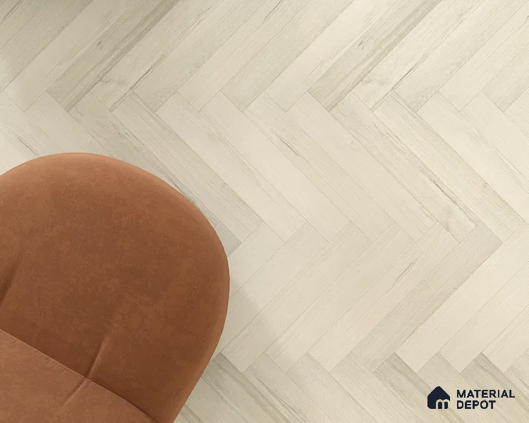 Hybrid HDF Herringbone Embossed Laminate Wood Floor AC5 Grade LF 00344 C Livanti Silver Grey Walnut 24 x 4 inch (600x100 mm) - 10 mm | 100 HRS Spill Proof | ESCT Technology | Anti Static and Stain Resistant | 0.5 mm V Groove | 2G Click Lock | 36 Plank Variations | 25 Years Guarantee