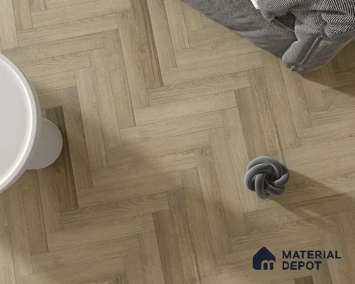 Hybrid HDF Herringbone Embossed Laminate Wood Floor AC5 Grade LF 00344 D Livanti Vintage Walnut 24 x 4 inch (600x100 mm) - 10 mm | 100 HRS Spill Proof | ESCT Technology | Anti Static and Stain Resistant | 0.5 mm V Groove | 2G Click Lock | 36 Plank Variations | 25 Years Guarantee