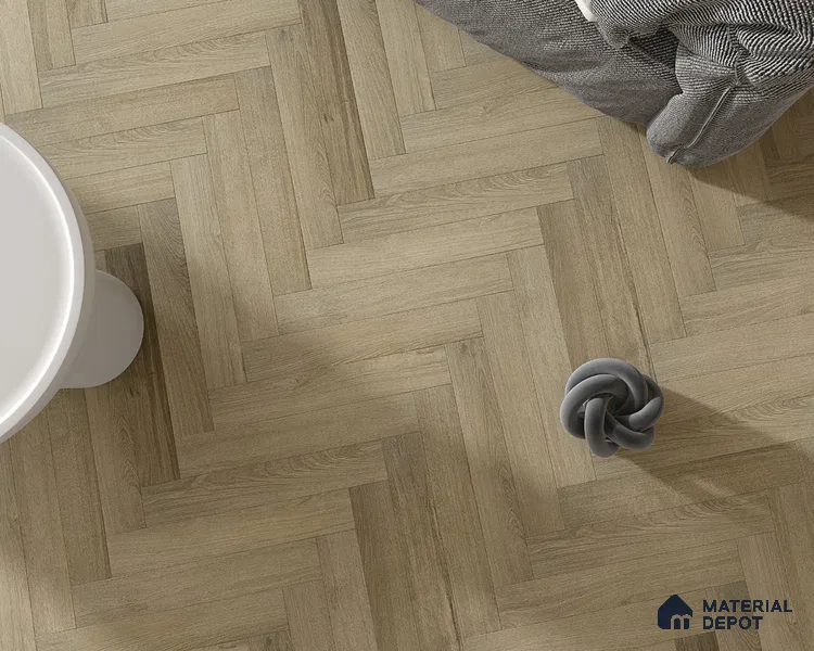 Hybrid HDF Herringbone Embossed Laminate Wood Floor AC5 Grade LF 00344 D Livanti Vintage Walnut 24 x 4 inch (600x100 mm) - 10 mm | 100 HRS Spill Proof | ESCT Technology | Anti Static and Stain Resistant | 0.5 mm V Groove | 2G Click Lock | 36 Plank Variations | 25 Years Guarantee